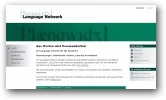 Homepage von Language Network